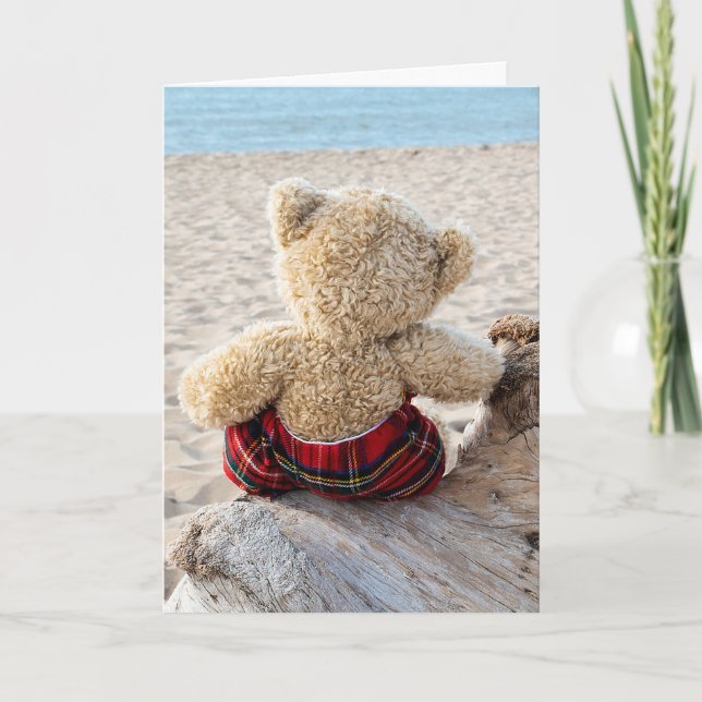 Tarjeta Teddy Bear En La Perfecta (Anverso)