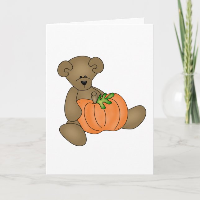 Tarjeta Teddy Bear Halloween (Anverso)