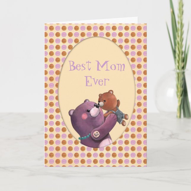 Tarjeta Teddy Bear Mother (Anverso)