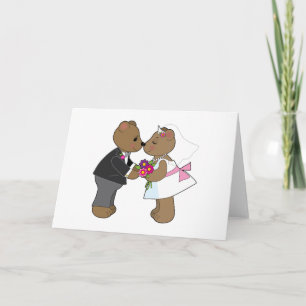 Tarjeta Teddy Boda