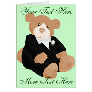 Tarjeta Teddybear Groom