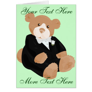 Tarjeta Teddybear Groom