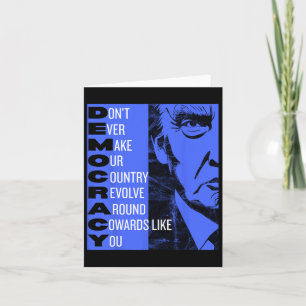 Tarjeta ¡Tee anti Trump pro democracia resiste! P progresi