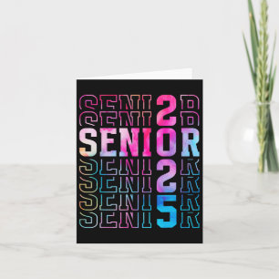 Tarjeta Tee de Graduación Senior 2025