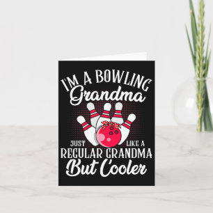 Tarjeta Tee De Novedad Graciosa De Bowling Grandma Para Bo