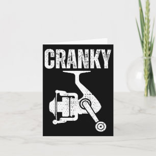 Tarjeta Tee De Pesca Gracioso Para Hombres Cranky Pescador