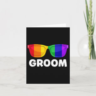 Tarjeta Tee Lgbt, Boda de Groom, partido de licenciatura l