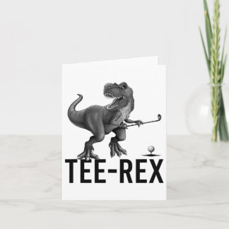 Tarjeta Tee-rex Dinosaur Golf Lover