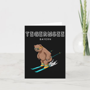 Tarjeta Tegernsee Bayern Alemania Skyboard Snowboard Winte