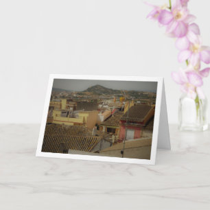 Tarjeta Tejados del pueblo de Benisanó, Valencia, España