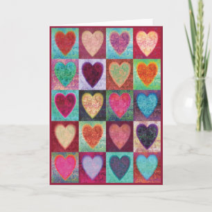 Tarjeta Tejas del arte del corazón