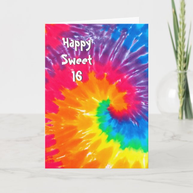Tarjeta Tejido psicodélico dulce 16 (Anverso)