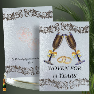 Tarjeta Tejidos durante 13 años, Aniversario de A Lace & L