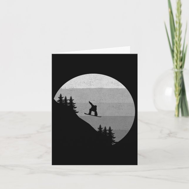 Tarjeta Tela de nieve - Snowboard Snowboard Snowboard (Anverso)