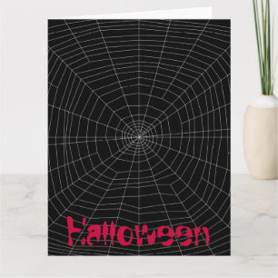 Tarjeta telaraña en negro