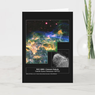 Tarjeta Telescopio creciente de Hubble de la nebulosa 6888