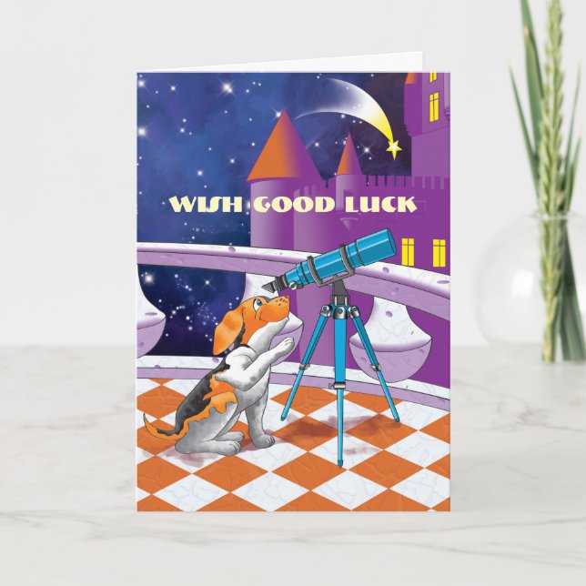 Tarjeta telescopio de perros (Anverso)