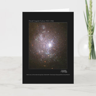 Tarjeta Telescopio enano 1705 de la galaxia NGC Hubble