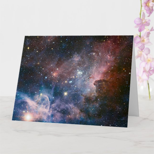 Tarjeta Telescopio Hubble de la Nebulosa de la Carina Roja (Orquídea)