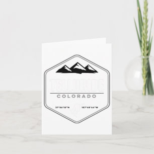 Tarjeta Telluride Colorado Snowboarding T
