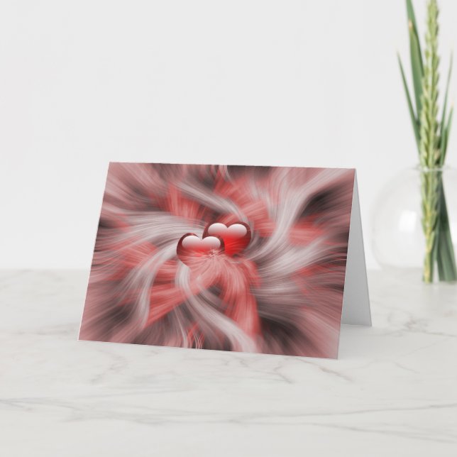 Tarjeta Tema de Amor de Corazones (Anverso)
