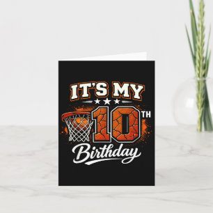 Tarjeta Tema de béisbol para cumpleaños número 10 10 años 