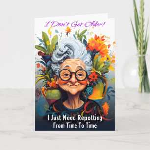 Tarjeta Tema de jardinería Cumpleaños personalizado - Aniv