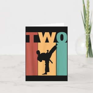 Tarjeta Tema de Karate Taekwondo para Cumpleaños 2