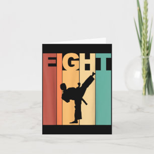Tarjeta Tema de Karate Taekwondo para cumpleaños 8 años