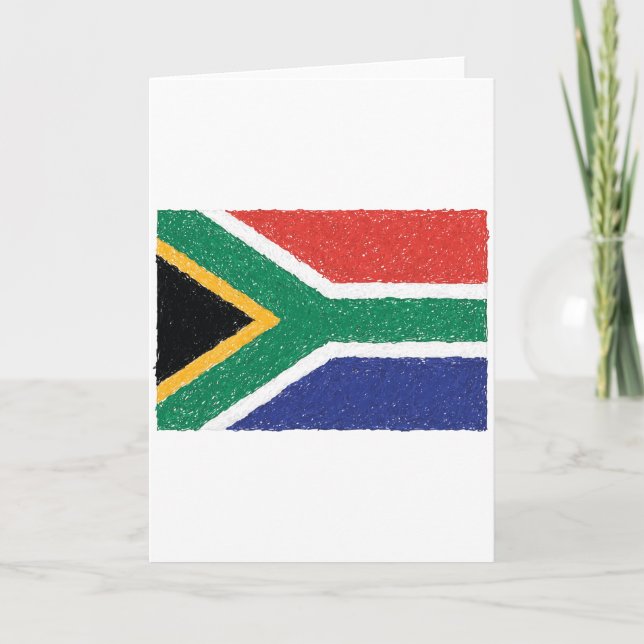 Tarjeta Tema de la bandera de Suráfrica (Anverso)