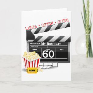Tarjeta Tema de la película de cumpleaños número 60