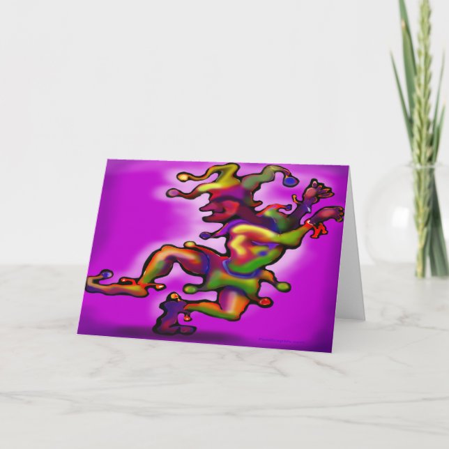 Tarjeta Tema de Mardi Gras (Anverso)