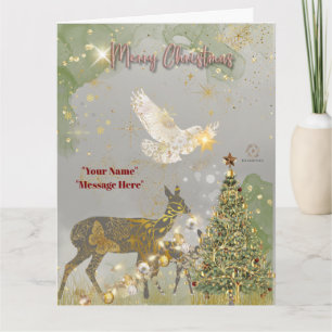 Tarjeta Tema de Navidad de Impresión de Lujo Boganhues