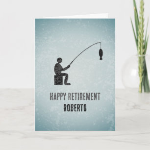 Tarjeta Tema de pescados y pescados Cumpleaños masculino o