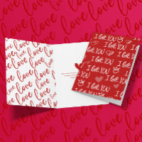 Tema de San Valentín Blanco rojo me encanta el pat