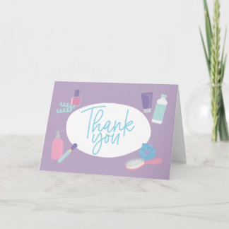 Tarjeta Tema de Spa Diseño de guiones de agradecimiento