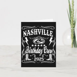 Tarjeta Tema de Whiskey Nashville Birthday Bash 2025