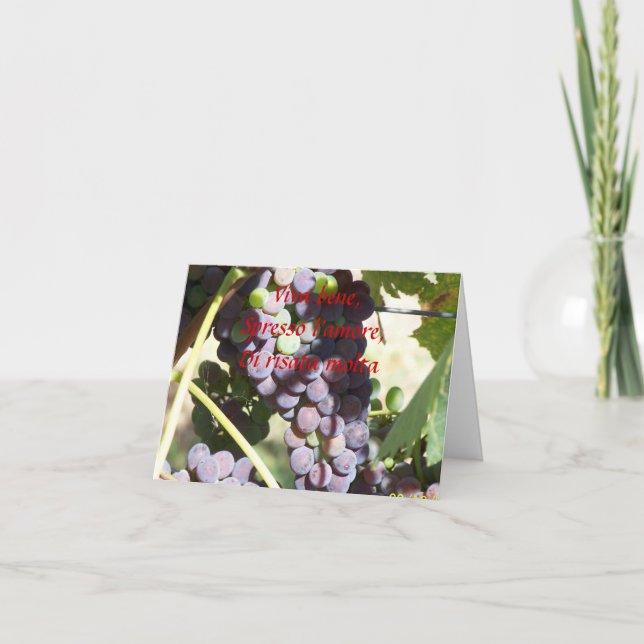 Tarjeta Tema italiano Notecard (Anverso)