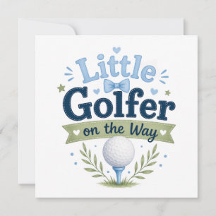 Tarjeta temática de bebé golf niño