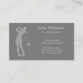 Tarjeta temática de golf - Damas