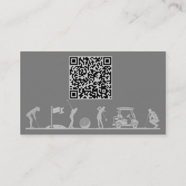 Tarjeta temática de golf - Gents (Reverso)