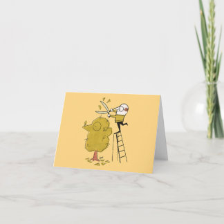Tarjeta temática de jardinería para hombres, cualq