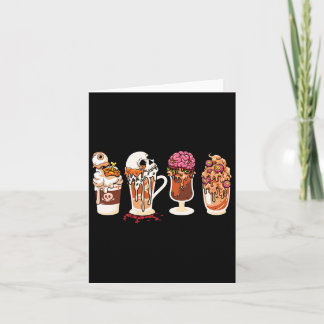 Tarjeta Temblorosa Temporada Cae Café Película De Horror Y