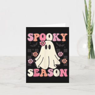 Tarjeta Temblorosa temporada Halloween Ghost Costume Retro