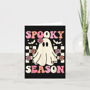 Tarjeta Temblorosa temporada Halloween Ghost Costume Retro