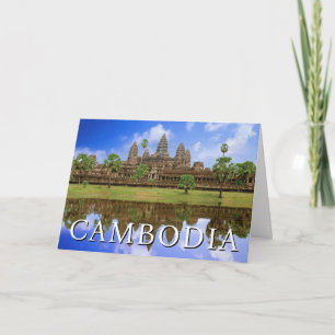 Tarjeta Templo de Angkor Wat   Kampuchea, Camboya   Cumple
