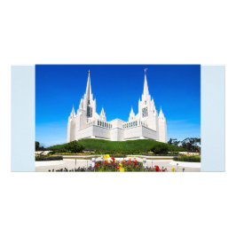 Tarjeta Templo de LDS San Diego horizontal