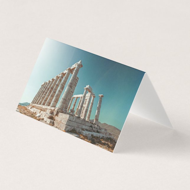 Tarjeta Templo de Poseidón en Grecia (Anverso)