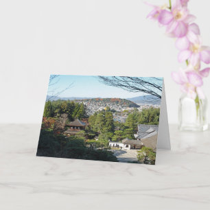 Tarjeta Templo Kioto y Ginkaku-ji, Japón