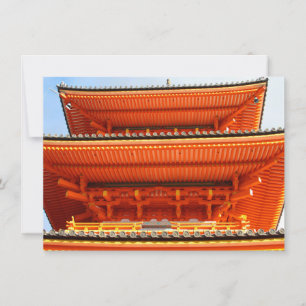 Tarjeta Templo Kiyomizu-dera, Kioto, Japón